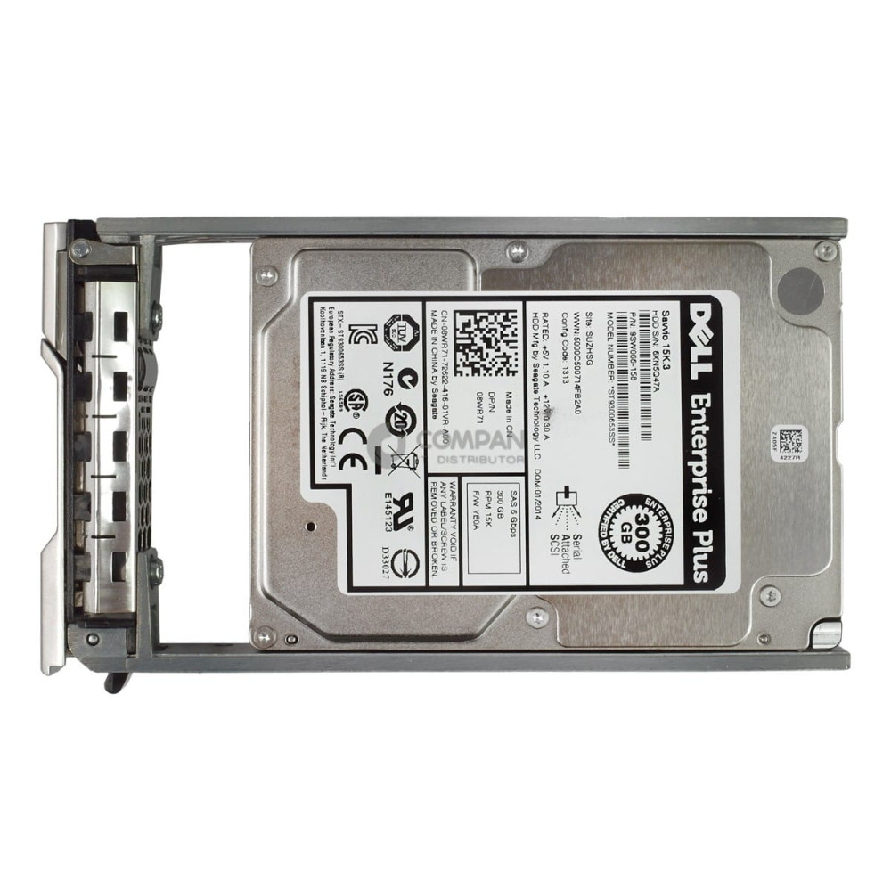 8WR71 DELL HDD 300GB 15K SAS 6G 2.5" SFF FOR DELL EQUALLOGIC